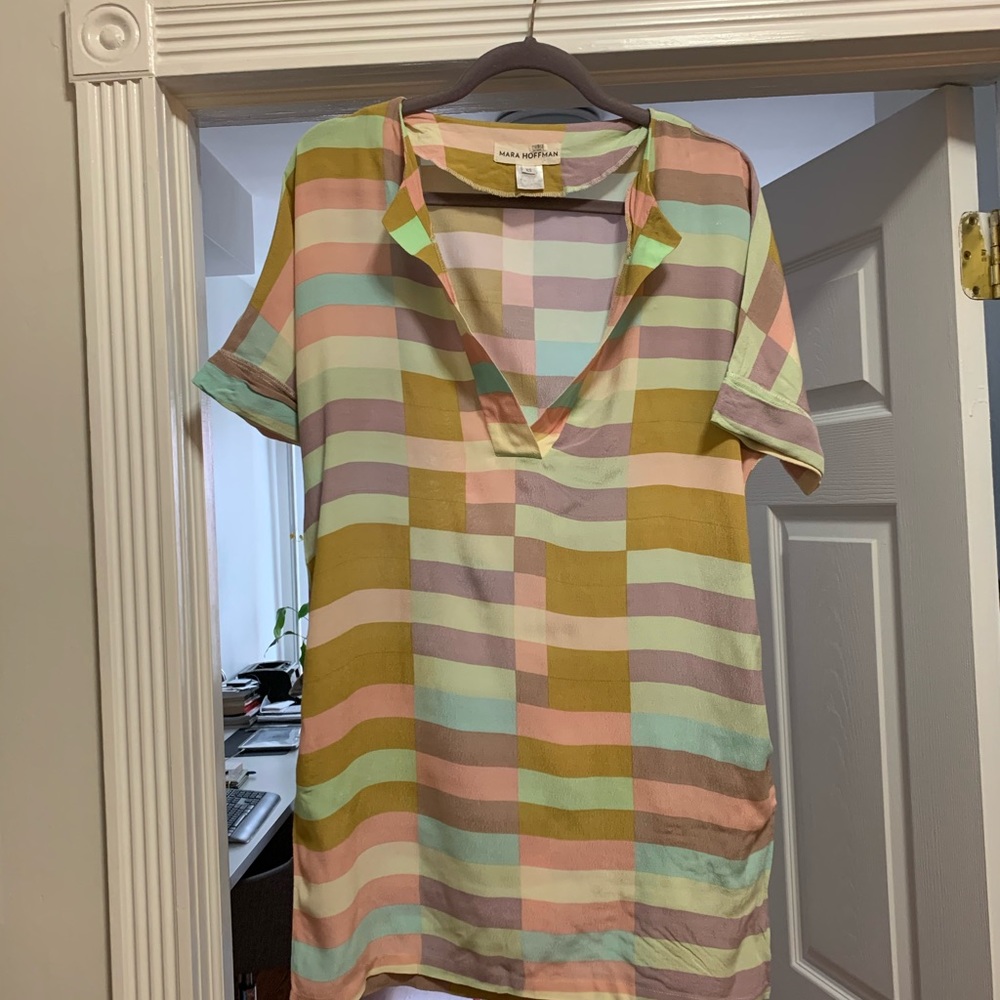 Mara Hoffman Color Block - summer dress/coverup XS